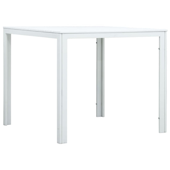 Salontafel hout-look 78x78x74 cm HDPE wit MeubelReus