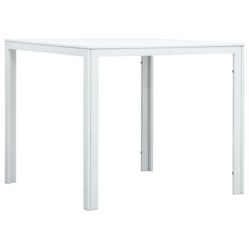 Salontafel hout-look 78x78x74 cm HDPE wit MeubelReus