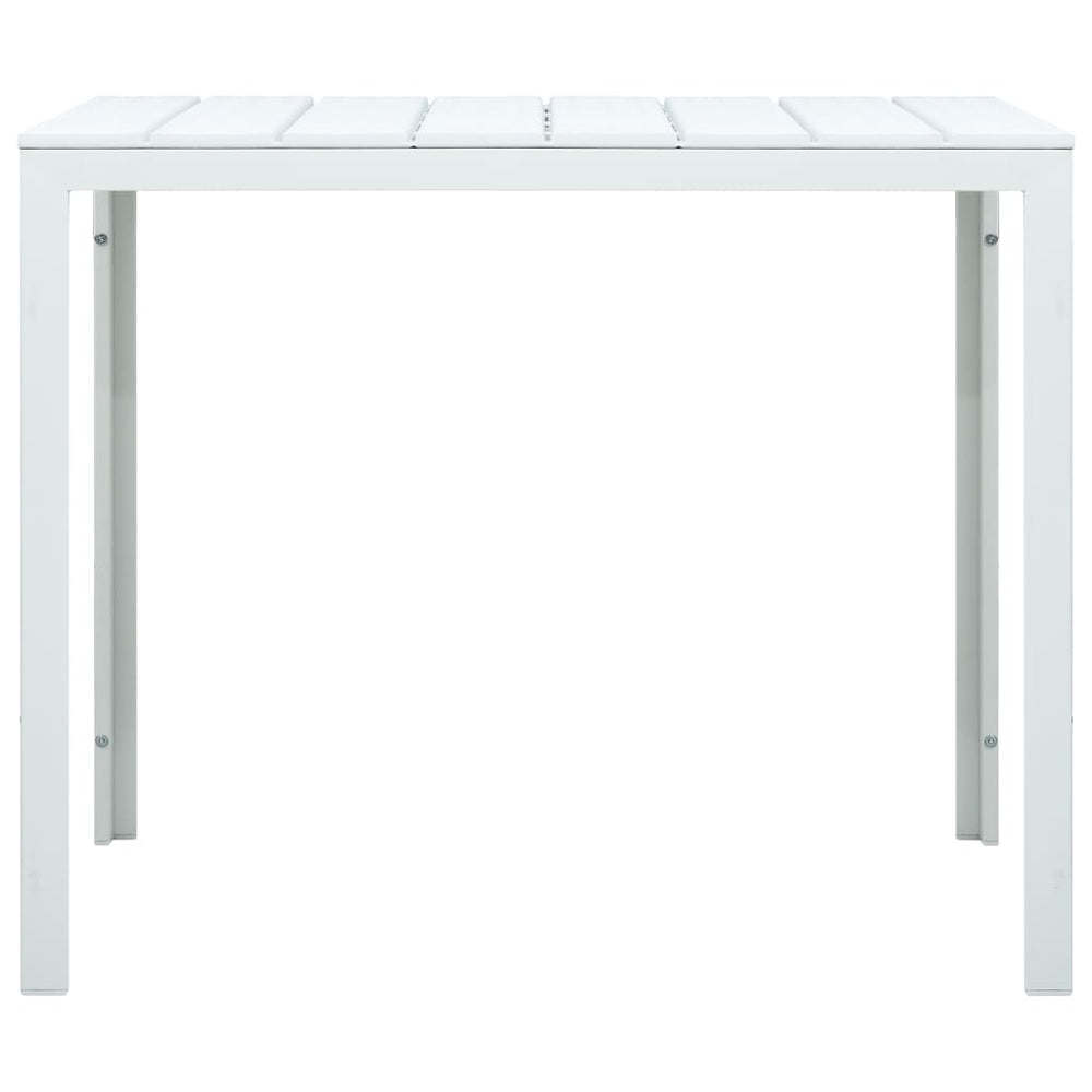 Salontafel hout-look 78x78x74 cm HDPE wit MeubelReus