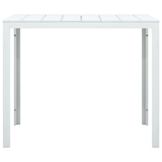 Salontafel hout-look 78x78x74 cm HDPE wit MeubelReus