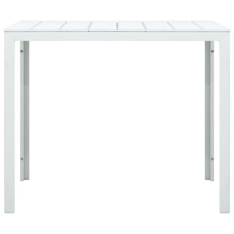 Salontafel hout-look 78x78x74 cm HDPE wit MeubelReus