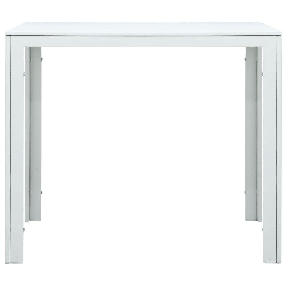 Salontafel hout-look 78x78x74 cm HDPE wit MeubelReus
