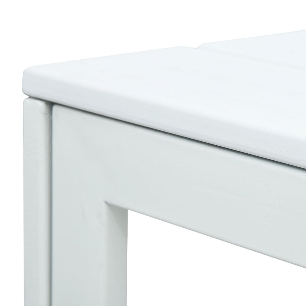 Salontafel hout-look 78x78x74 cm HDPE wit MeubelReus