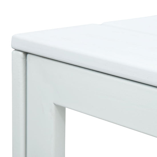 Salontafel hout-look 78x78x74 cm HDPE wit MeubelReus