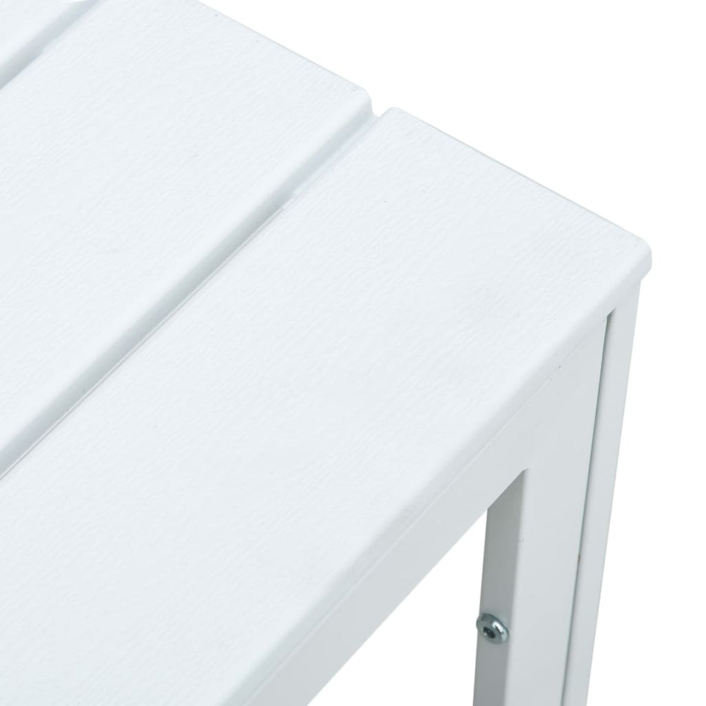 Salontafel hout-look 78x78x74 cm HDPE wit MeubelReus