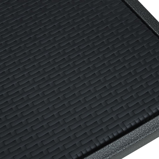 Tuinstoel 4 st rattan-look kunststof zwart MeubelReus