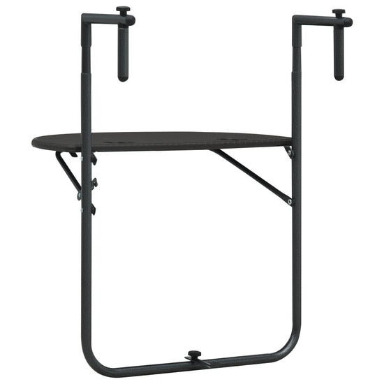 Balkontafel hangend 60x64x83,5 cm rattan-look kunststof bruin MeubelReus