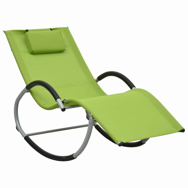 Ligbed met kussen textileen groen MeubelReus