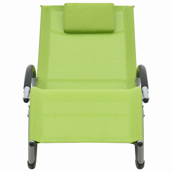 Ligbed met kussen textileen groen MeubelReus