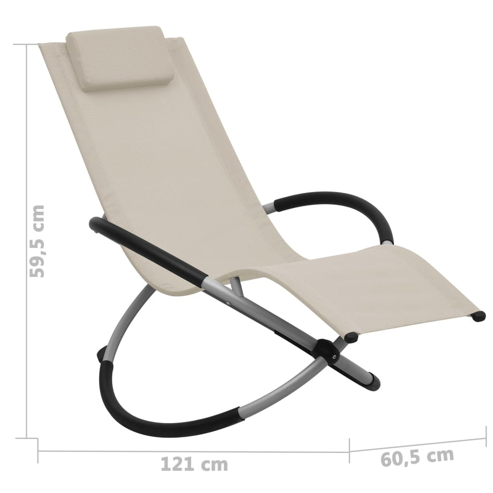 Kinderligbed staal crèmekleurig MeubelReus