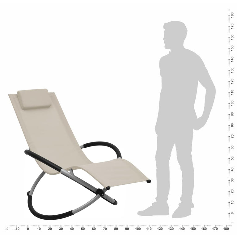 Kinderligbed staal crèmekleurig MeubelReus