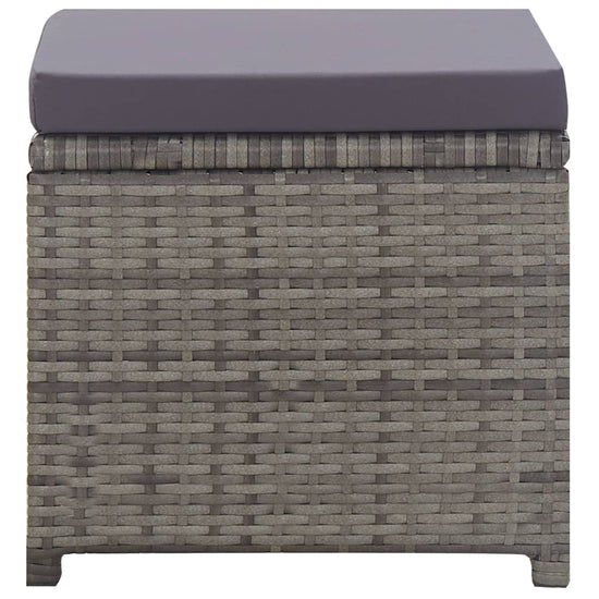 13-delige Tuinset poly rattan en acaciahout antraciet MeubelReus