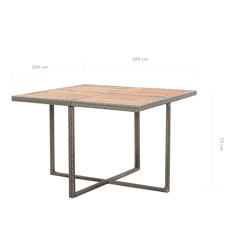 9-delige Tuinset met kussens poly rattan antraciet MeubelReus