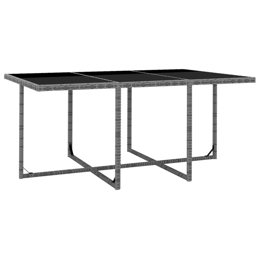 11-delige Tuinset met kussens poly rattan grijs MeubelReus