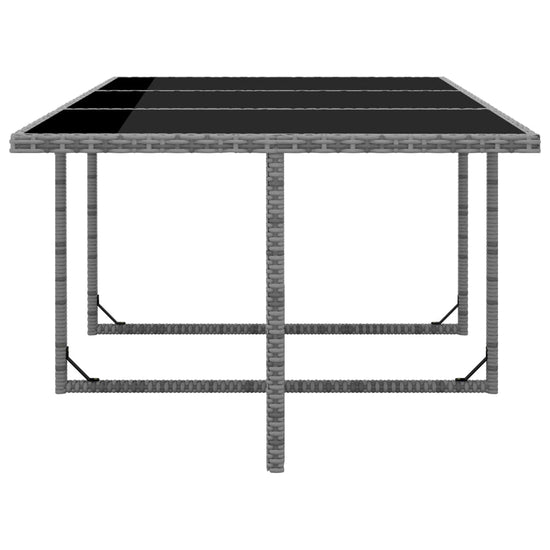 11-delige Tuinset met kussens poly rattan grijs MeubelReus