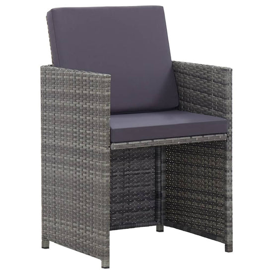 13-delige Tuinset met kussens poly rattan antracietkleurig MeubelReus