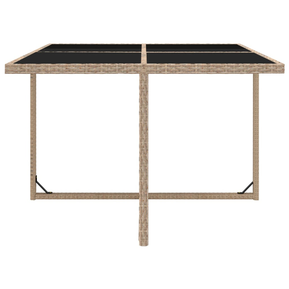 5-delige Tuinset met kussens poly rattan beige MeubelReus