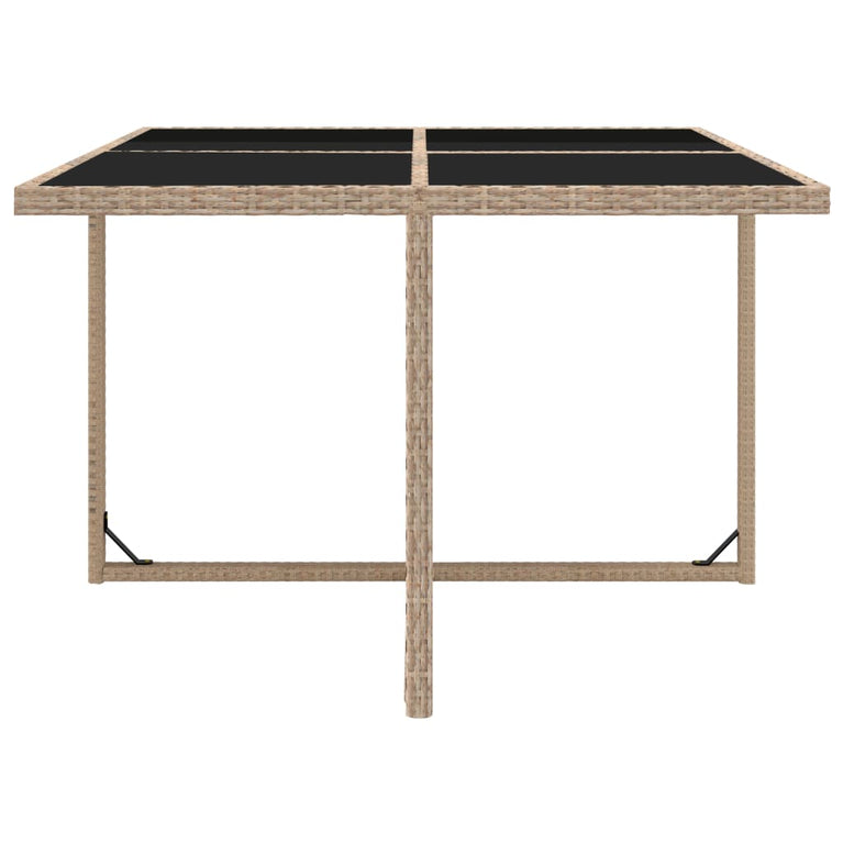 5-delige Tuinset met kussens poly rattan beige MeubelReus