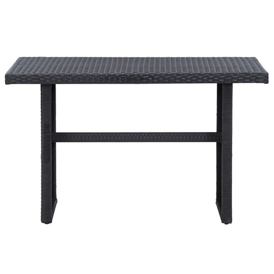 3-delige Loungeset met kussens poly rattan zwart MeubelReus