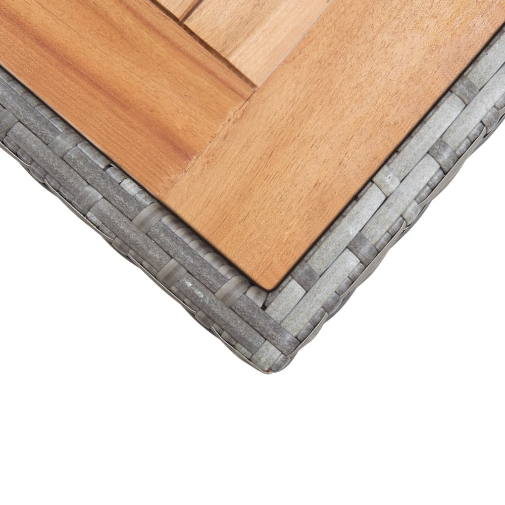 Tuintafel 123x60x74 cm massief acaciahout antraciet en bruin MeubelReus