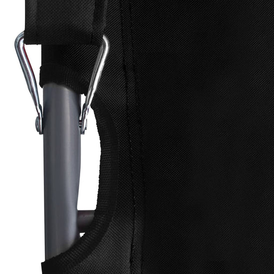 Strandstoelen 2 st inklapbaar stof zwart MeubelReus