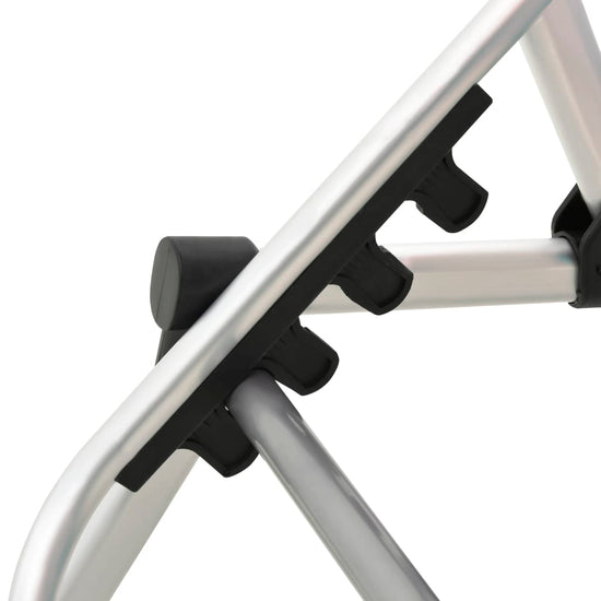 Ligbed extra hoog inklapbaar senior aluminium zwart MeubelReus