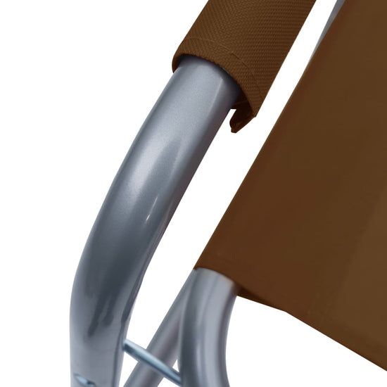 Regisseursstoelen 2 st staal bruin MeubelReus