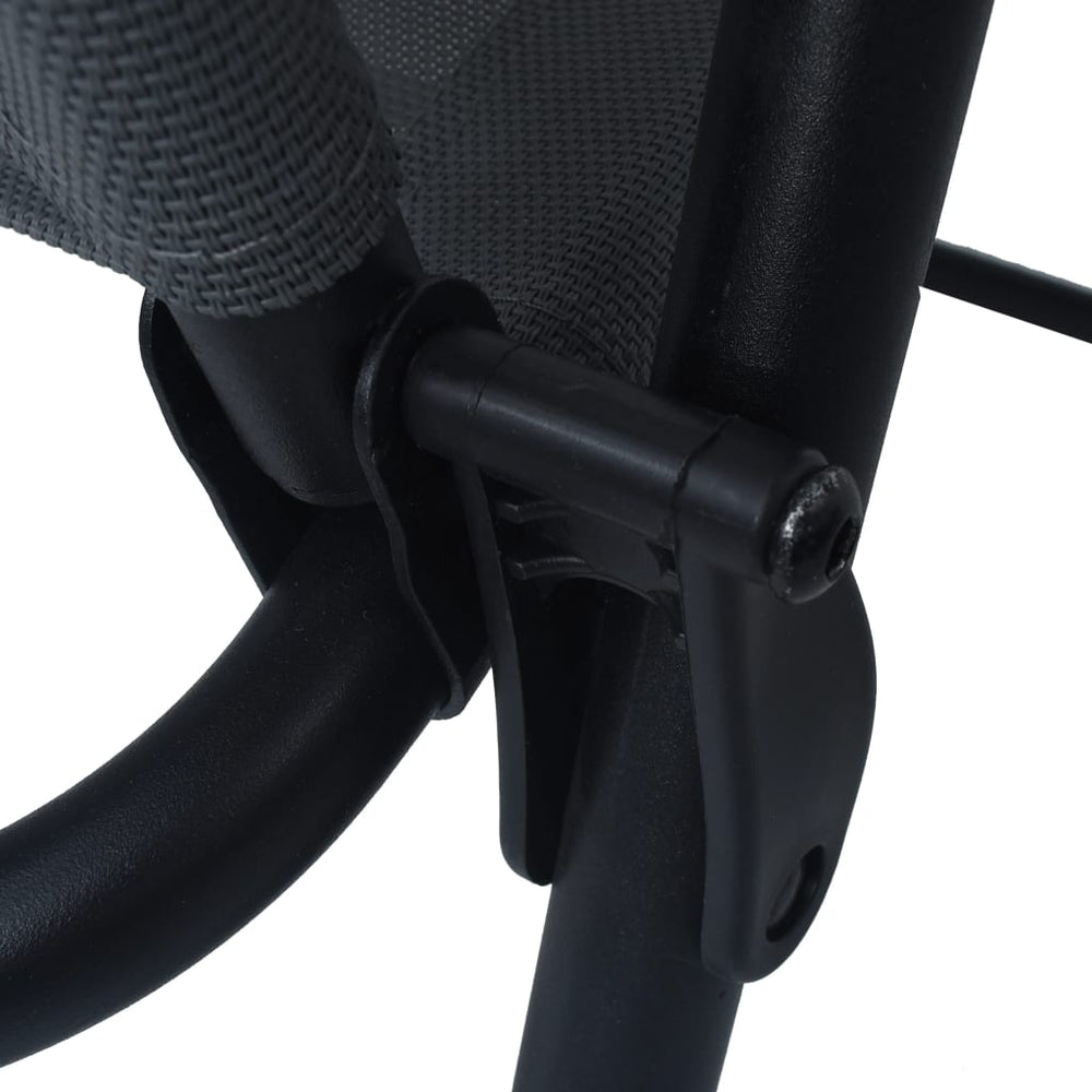 Tuinstoelen inklapbaar 2 st textileen grijs MeubelReus