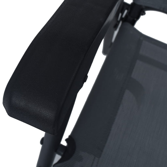 Tuinstoelen inklapbaar 2 st textileen grijs MeubelReus