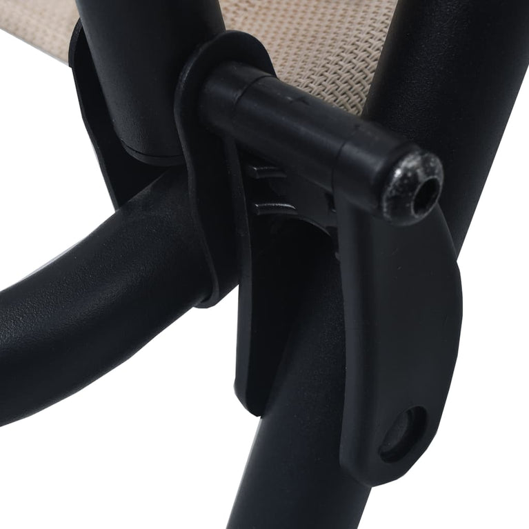 Tuinstoelen inklapbaar 2 st textileen taupe MeubelReus