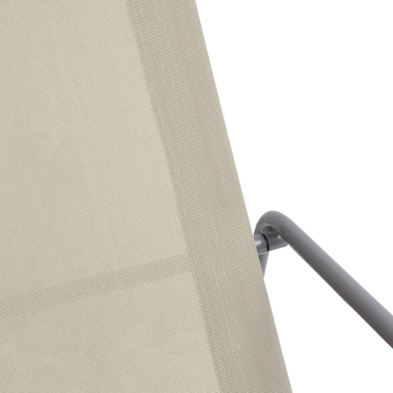 Tuinschommelstoel 95x54x85 cm textileen crèmekleurig MeubelReus