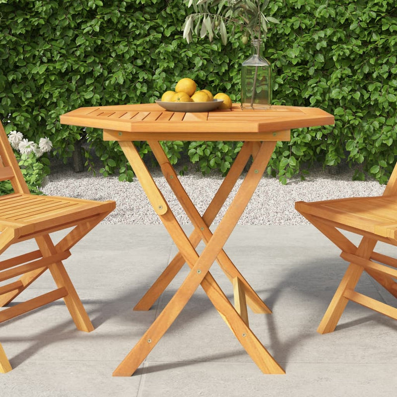 Tuintafel inklapbaar 85x85x76 cm massief teakhout MeubelReus