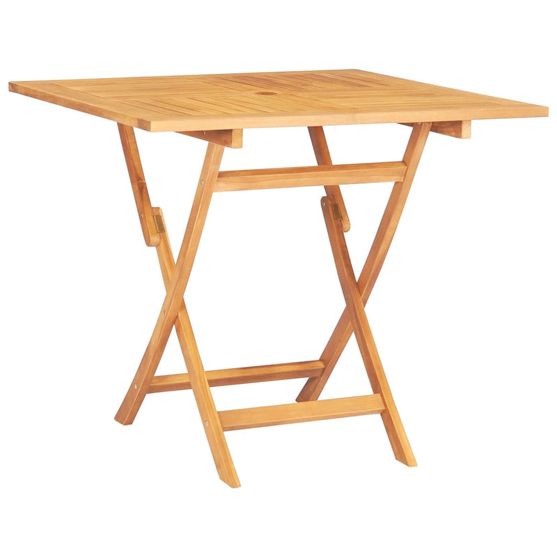Tuintafel inklapbaar 85x85x76 cm massief teakhout MeubelReus