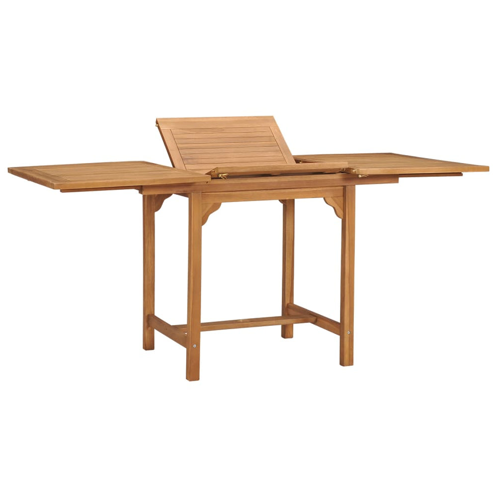 Tuintafel verlengbaar (110-160)x80x75 cm massief teakhout MeubelReus