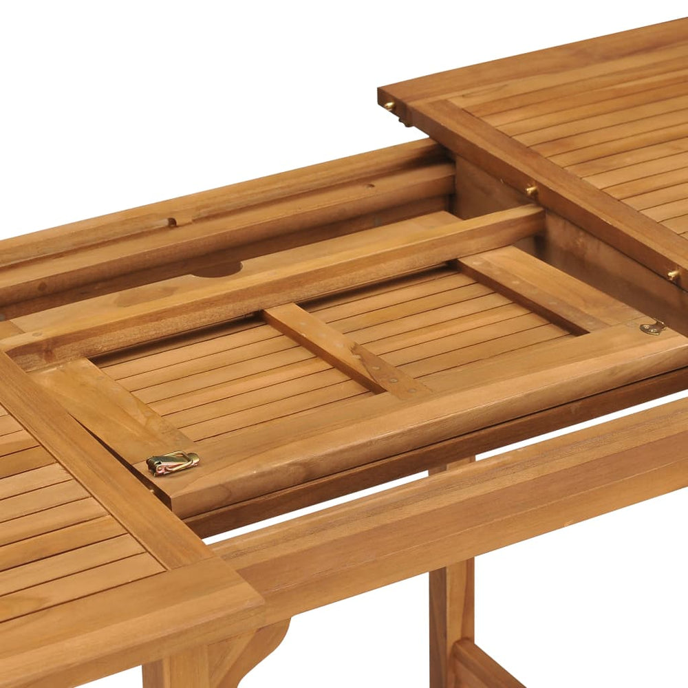 Tuintafel verlengbaar (110-160)x80x75 cm massief teakhout MeubelReus
