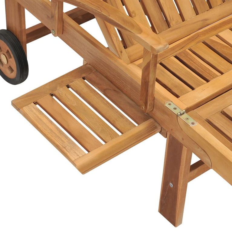 Ligbed met tafel massief teakhout MeubelReus