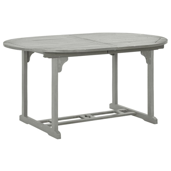 Tuintafel 200x100x75 cm massief acaciahout grijs MeubelReus