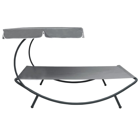 Loungebed met luifel grijs MeubelReus
