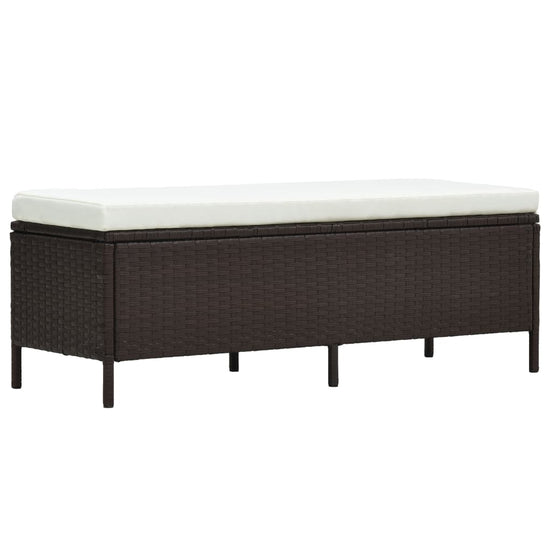 3-delige Loungeset met kussens poly rattan bruin MeubelReus