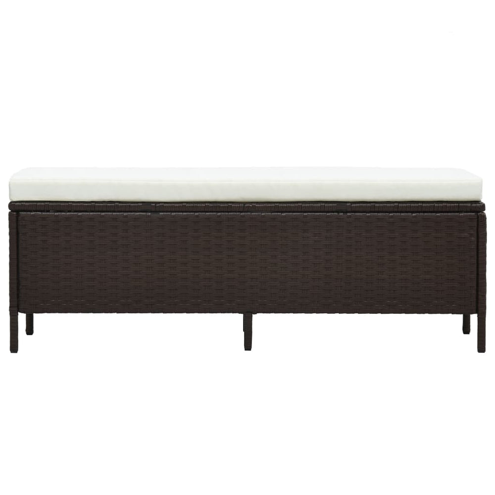 3-delige Loungeset met kussens poly rattan bruin MeubelReus