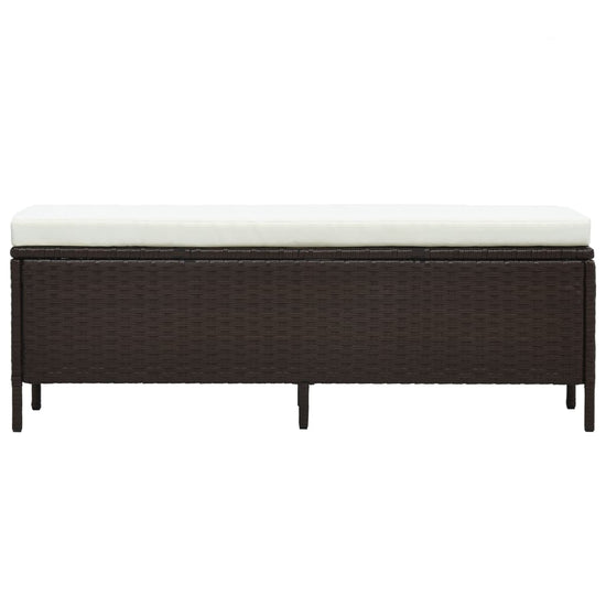 3-delige Loungeset met kussens poly rattan bruin MeubelReus