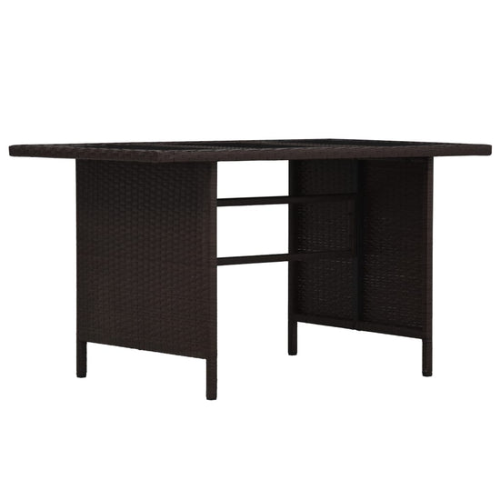 3-delige Loungeset met kussens poly rattan bruin MeubelReus
