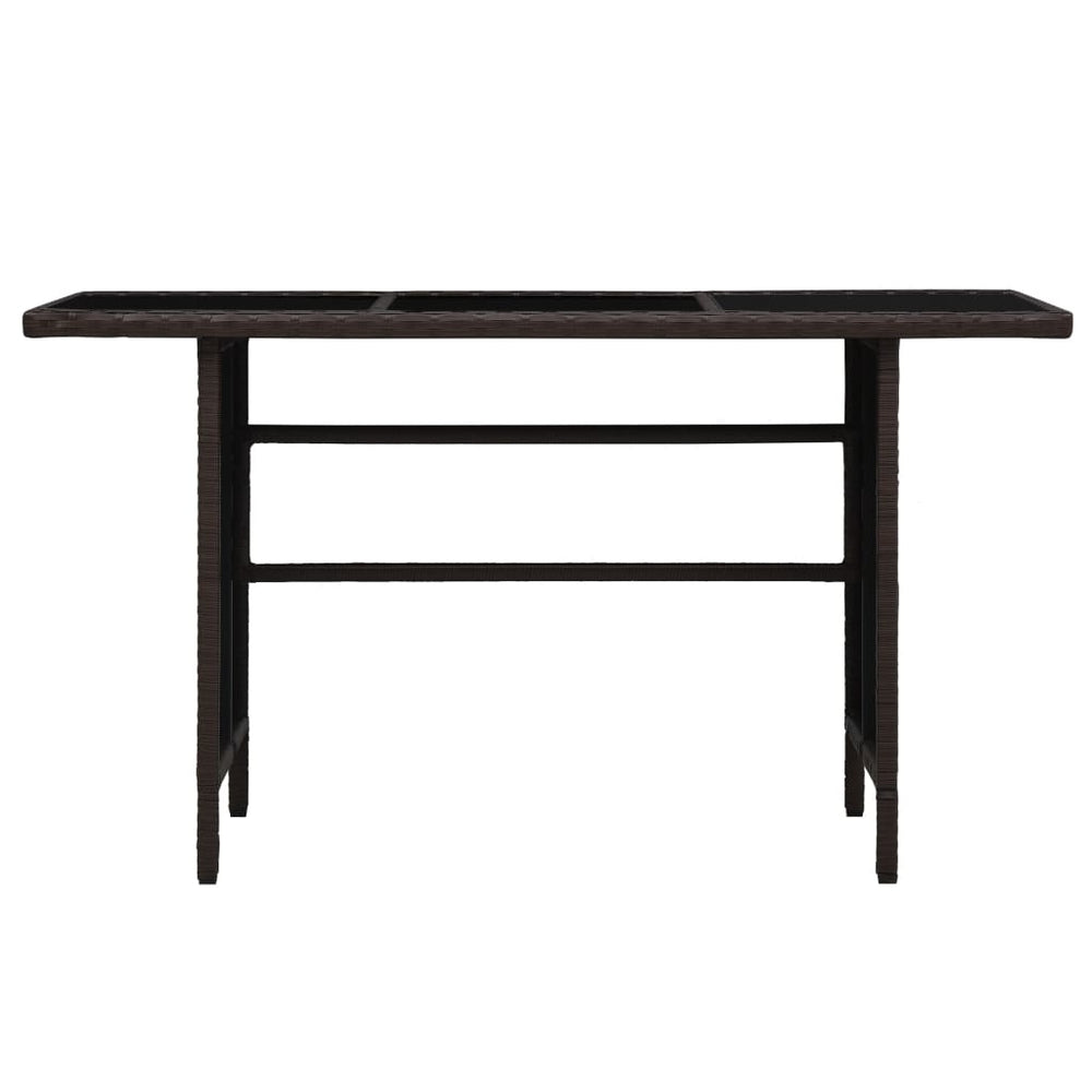 3-delige Loungeset met kussens poly rattan bruin MeubelReus