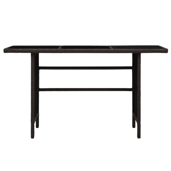 3-delige Loungeset met kussens poly rattan bruin MeubelReus