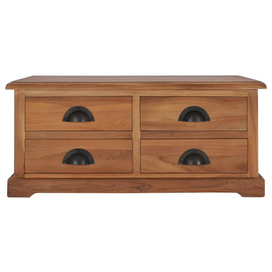 Salontafel 68x68x30 cm massief teakhout MeubelReus