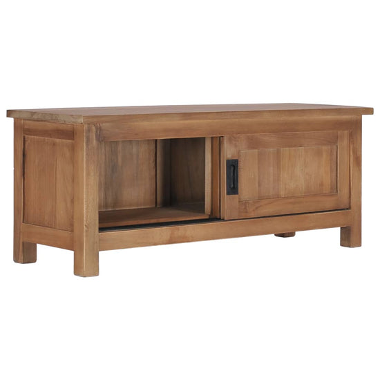 Tv-meubel 90x30x35 cm massief teakhout MeubelReus