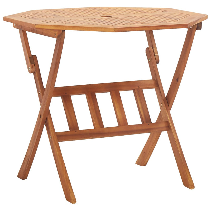 Tuintafel inklapbaar 90x75 cm massief acaciahout MeubelReus