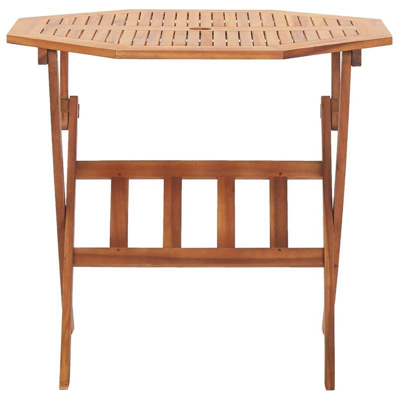 Tuintafel inklapbaar 90x75 cm massief acaciahout MeubelReus