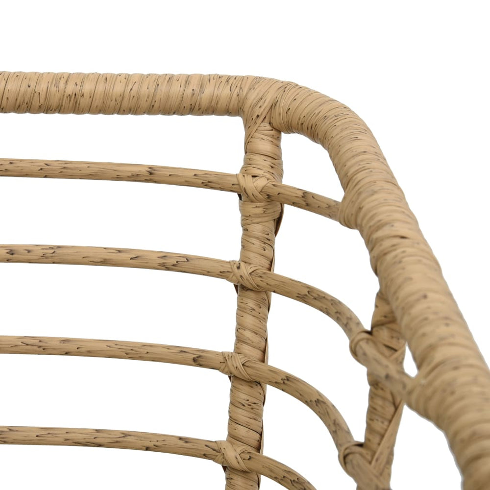 Tuinstoelen 2 st met kussens poly rattan eikenkleurig MeubelReus