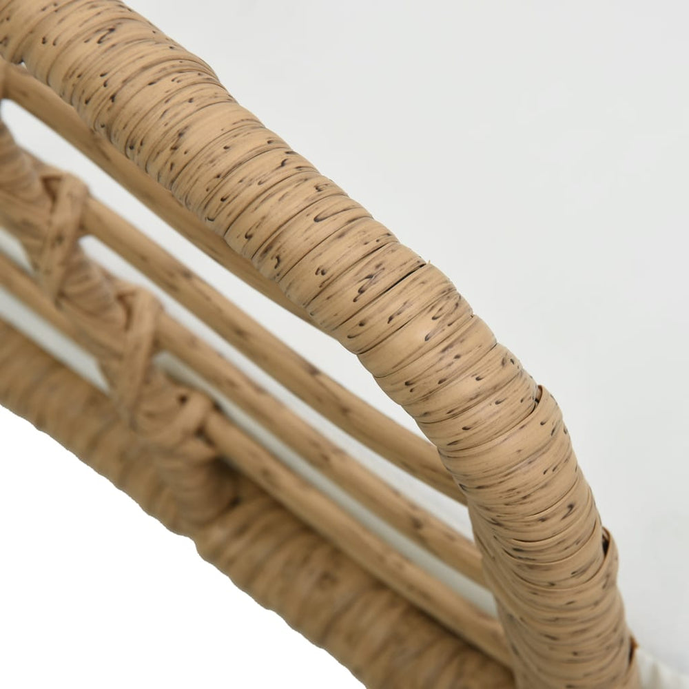 Tuinstoelen 2 st met kussens poly rattan eikenkleurig MeubelReus